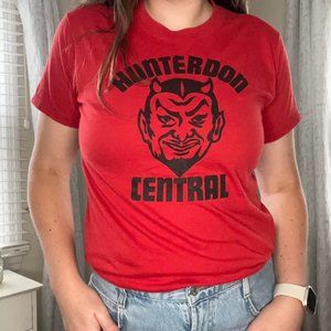 Vintage 1980's Hunterdon Central Regional High School Red Devils T-Shirt